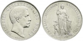 Altdeutsche Münzen und Medaillen, Baden-Durlach, Friedrich I., 1852-1907
Gulden 1863. Erstes Badisches Landesschießen. gutes vorzüglich