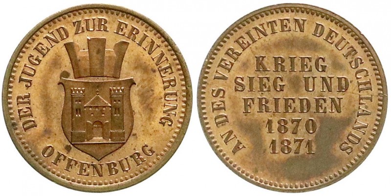 Altdeutsche Münzen und Medaillen, Baden-Durlach, Friedrich I., 1852-1907
Gedenkk...