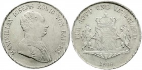 Altdeutsche Münzen und Medaillen, Bayern, Maximilian IV. (I.) Joseph, 1799-1806-1825
Konventionstaler 1808. vorzüglich/Stempelglanz, kl. Schrötlingsfe...