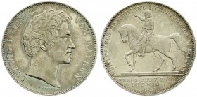 Altdeutsche Münzen und Medaillen, Bayern, Ludwig I., 1825-1848
Geschichtsdoppeltaler 1839. Reitersäule Maximilian I, Randschrift b. sehr schön/vorzügl...