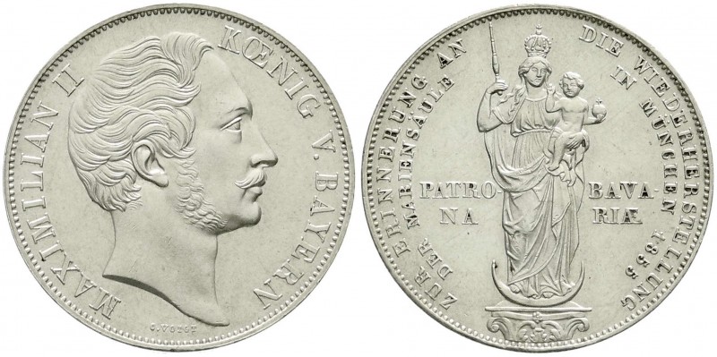 Altdeutsche Münzen und Medaillen, Bayern, Maximilian II. Joseph, 1848-1864
Doppe...