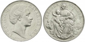 Altdeutsche Münzen und Medaillen, Bayern, Ludwig II., 1864-1886
Madonnentaler o.J. (1865). vorzüglich, winz. Randfehler