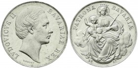 Altdeutsche Münzen und Medaillen, Bayern, Ludwig II., 1864-1886
Madonnentaler 1867. vorzüglich/Stempelglanz, min. Randfehler