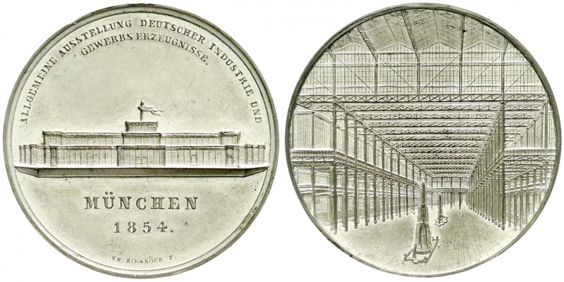 Altdeutsche Münzen und Medaillen, Bayern-München, Stadt
Zinnmedaille 1854 v. Bir...