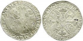Altdeutsche Münzen und Medaillen, Brandenburg-Franken, Georg und Albrecht, 1527-1543
Taler 1544. Umschrift endet auf SL. fast vorzüglich