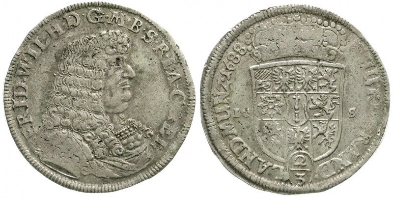 Altdeutsche Münzen und Medaillen, Brandenburg-Preußen, Friedrich Wilhelm, 1640-1...