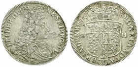 Altdeutsche Münzen und Medaillen, Brandenburg-Preußen, Friedrich III., 1688-1701
2/3 Taler 1695 WH, Emmerich. gutes sehr schön