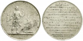 Altdeutsche Münzen und Medaillen, Brandenburg-Preußen, Friedrich Wilhelm I., 1713-1740
Silbermedaille 1706 von Lüders, auf seine Vermählung mit Sophia...