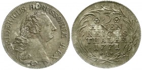 Altdeutsche Münzen und Medaillen, Brandenburg-Preußen, Friedrich II., 1740-1786
1/3 Taler 1771 A, Berlin. gutes vorzüglich, Patina, kl. Schrötlingsfeh...