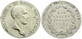 Altdeutsche Münzen und Medaillen, Brandenburg-Preußen, Friedrich Wilhelm III., 1797-1840
Taler 1810 A, Berlin. sehr schön/vorzüglich