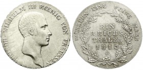 Altdeutsche Münzen und Medaillen, Brandenburg-Preußen, Friedrich Wilhelm III., 1797-1840
Taler 1813 B, Glatz. fast Stempelglanz, min Schrötlingsfehler...