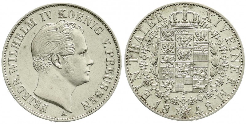 Altdeutsche Münzen und Medaillen, Brandenburg-Preußen, Friedrich Wilhelm IV., 18...