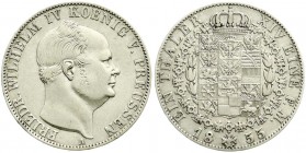 Altdeutsche Münzen und Medaillen, Brandenburg-Preußen, Friedrich Wilhelm IV., 1840-1861
Taler 1855 A. sehr schön/vorzüglich