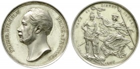 Altdeutsche Münzen und Medaillen, Brandenburg-Preußen, Wilhelm I., 1861-1888
Silbermedaille 1857 von Fischer. Auf sein 50jähriges Militärdienst-Jubilä...