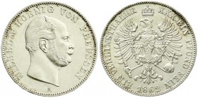 Altdeutsche Münzen und Medaillen, Brandenburg-Preußen, Wilhelm I., 1861-1888
Vereinstaler 1862 A. prägefrisch/fast Stempelglanz
