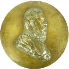 Altdeutsche Münzen und Medaillen, Brandenburg-Preußen, Friedrich III., 1888
Einseitige Bronzemedaille o.J. von E. S. Brb. mit Harnisch und Hermelinman...