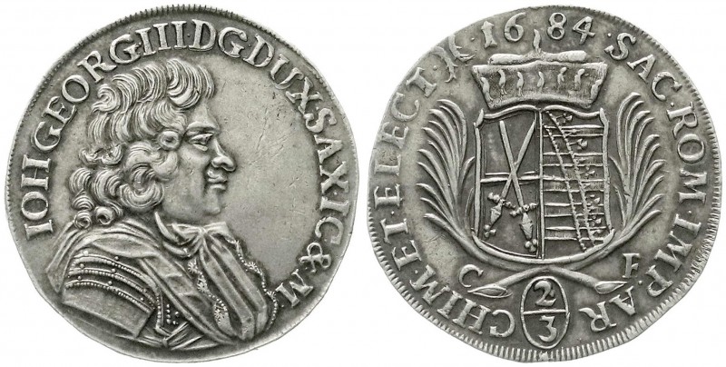 Altdeutsche Münzen und Medaillen, Sachsen-Albertinische Linie, Johann Georg III....