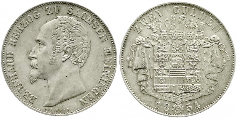 Altdeutsche Münzen und Medaillen, Sachsen-Meiningen, Bernhard II., 1821-1866
Dop...