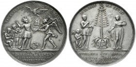 Altdeutsche Münzen und Medaillen, Schlesien-Breslau, Stadt
Silbermedaille 1734 von Kittel, auf Pastor Georg Teubner. 44 mm; 27,71 g. sehr schön/vorzüg...