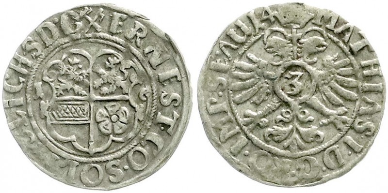 Altdeutsche Münzen und Medaillen, Solms-Lich, Ernst II., 1602-1619
3 Kreuzer 161...