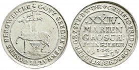 Altdeutsche Münzen und Medaillen, Stolberg-Stolberg, Christoph Friedrich und Jost Christian, 1704-1738
24 Mariengroschen 1725 IIG, Stolberg. Ausbeute ...