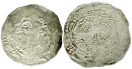 Altdeutsche Münzen und Medaillen, Überlingen, königliche Münzstätte, Friedrich I., 1152-1190
2 X Dünnpfennig um 1160, Memmingen (?). Löwe r./Kreuz im ...
