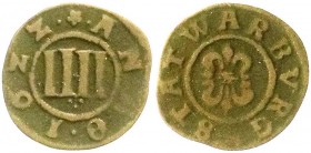 Altdeutsche Münzen und Medaillen, Warburg, Stadt
Kupfer IIII Pfennig 1622. sehr schön