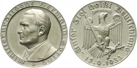 Medaillen, Drittes Reich
Silbermedaille 1933, Pr. Münze Berlin (v. F. Beyer). Auf die Ernennung Hermann Görings zum preußischen Ministerpräsidenten. 3...