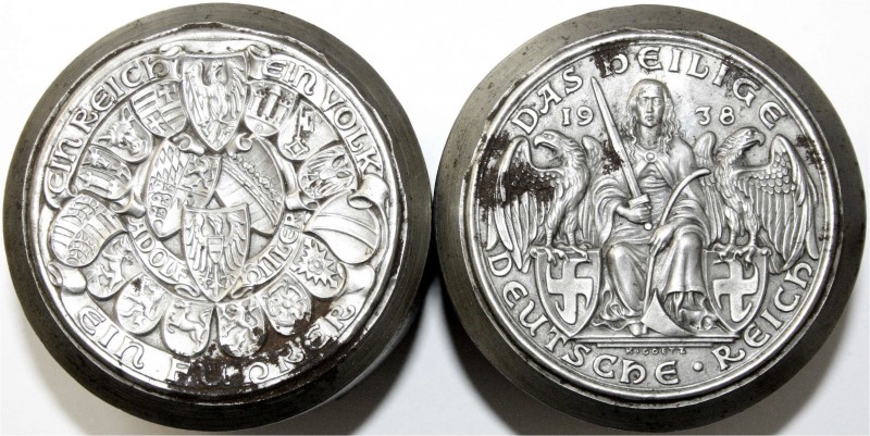 Medaillen, Drittes Reich
Prägestempelpaar (Patrizen) zur Medaille 1938 von Karl ...