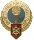 Medaillen, Luftfahrt und Raumfahrt
Emaill. Abzeichen des Erfurter Vereins für Luftschifffahrt. 28 mm. Hersteller Bonner Fahnenfabrik. vorzüglich