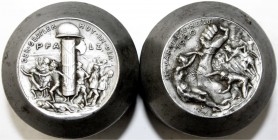 Medaillen, Münchner Medailleure, Karl Goetz
Prägestempelpaar (Patrizen) zur Medaille 1920 von Karl Goetz. Der Gesslerhut in der Pfalz. Avers (0,66 kg)...