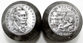 Medaillen, Münchner Medailleure, Karl Goetz
Prägestempelpaar (Patrizen) zur Medaille 1928 auf d. 100. Todestag v. Franz P. Schubert. Prägedurchmesser ...