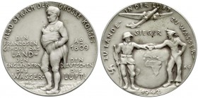 Medaillen, Münchner Medailleure, Karl Goetz
Silbermedaille 1942. Napoleon - der große Korse. 36 mm; 19,24 g. vorzüglich/Stempelglanz, mattiert, selten...