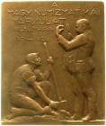 Medaillen, Numismatik, Ungarn
Einseitige, rechteckige Bronzeplakette 1926 von Telcz. 25j. Bestehen der Ungarischen Numismat. Gesellschaft (in Budapest...