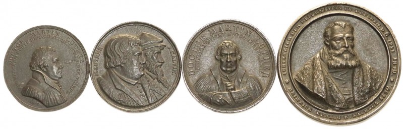 Medaillen, Reformation, Lots
4 div. Eisenmedaillen des 19. Jh. auf die Reformati...