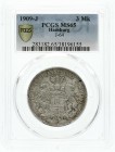 Reichssilbermünzen J. 19-178, Hamburg
3 Mark 1909 J. Im PCGS-Blister mit Grading MS 65. fast Stempelglanz, feine Tönung