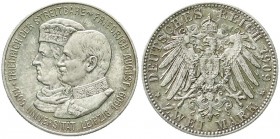 Reichssilbermünzen J. 19-178, Sachsen, Friedrich August III., 1904-1918
2 Mark 1909. Universität Leipzig. Stempelglanz, Prachtexemplar mit herrlicher ...