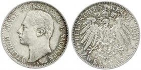 Reichssilbermünzen J. 19-178, Sachsen-Weimar-Eisenach, Wilhelm Ernst, 1901-1918
2 Mark 1901 A. sehr schön/vorzüglich, kl. Randfehler, feine Patina