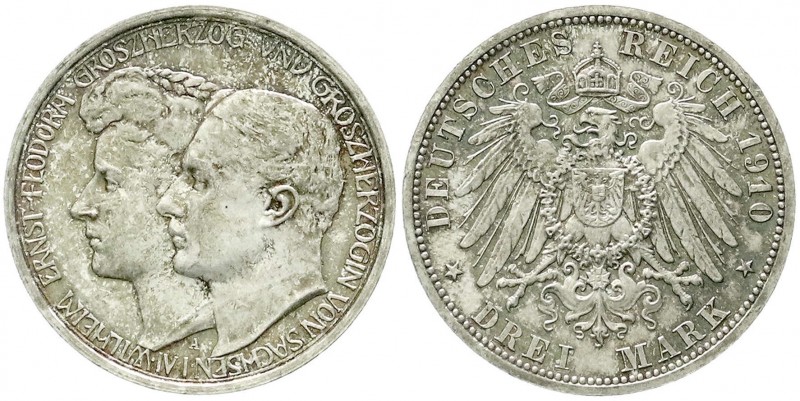 Reichssilbermünzen J. 19-178, Sachsen-Weimar-Eisenach, Wilhelm Ernst, 1901-1918
...