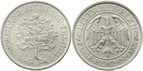 Weimarer Republik, Kursmünzen, 5 Reichsmark Eichbaum Silber 1927-1933
1931 F. fast Stempelglanz, Prachtexemplar