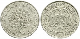 Weimarer Republik, Kursmünzen, 5 Reichsmark Eichbaum Silber 1927-1933
1931 F. vorzüglich/Stempelglanz