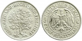 Weimarer Republik, Kursmünzen, 5 Reichsmark Eichbaum Silber 1927-1933
1931 G. vorzüglich/Stempelglanz