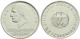 Weimarer Republik, Gedenkmünzen, 5 Reichsmark Lessing
1929 D. vorzüglich