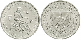 Weimarer Republik, Gedenkmünzen, 3 Reichsmark Vogelweide
1930 A. fast Stempelglanz