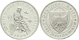 Weimarer Republik, Gedenkmünzen, 3 Reichsmark Vogelweide
1930 G. fast Stempelglanz