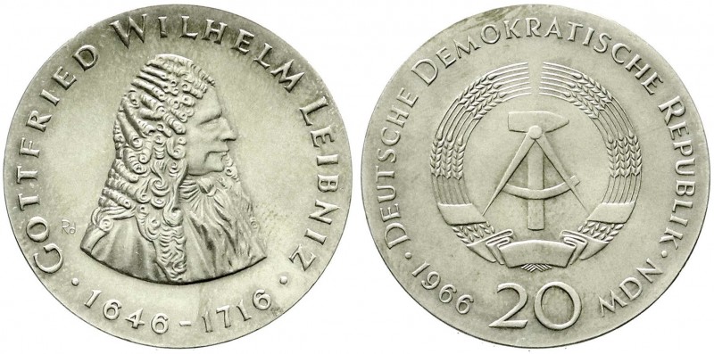 Münzen der Deutschen Demokratischen Republik, Gedenkmünzen der DDR
20 Mark 1966,...