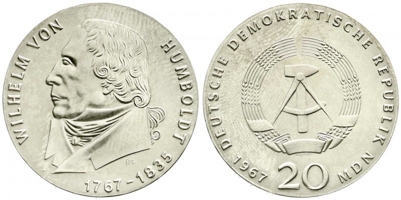 Münzen der Deutschen Demokratischen Republik, Gedenkmünzen der DDR
20 Mark 1967,...