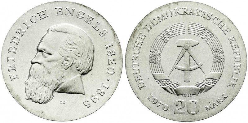 Münzen der Deutschen Demokratischen Republik, Gedenkmünzen der DDR
20 Mark 1970,...