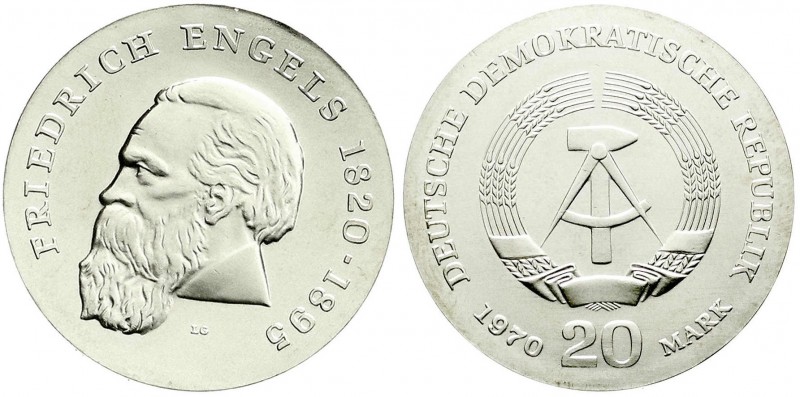 Münzen der Deutschen Demokratischen Republik, Gedenkmünzen der DDR
20 Mark 1970,...