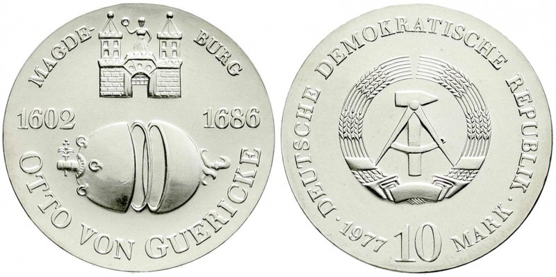 Münzen der Deutschen Demokratischen Republik, Gedenkmünzen der DDR
10 Mark 1977,...